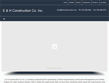 Tablet Screenshot of ehconstruction.com